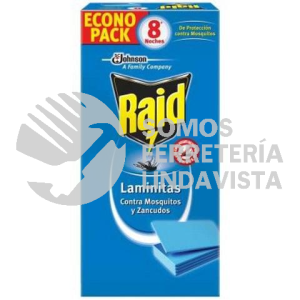2977-C16 INSECTICIDA RAID LAMINITAS REPUESTO C/16 JOHNSON