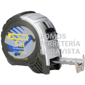 B122086 FLEXOMETRO CON CARCASA ANTI-IMPACTO SILVER 5 M X 1" SURTEK