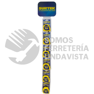 126449 TIRA DE IMPULSO CON FLEXOMETROS INVENCIBLES DE 5 M, 13 PIEZAS SURTEK