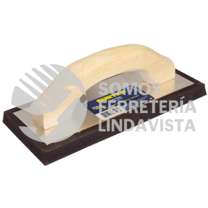 123198 FLOTA DE HULE ACABADO FINO CON MANGO DE MADERA 9-1/2" X 4" X 5/8" SURTEK