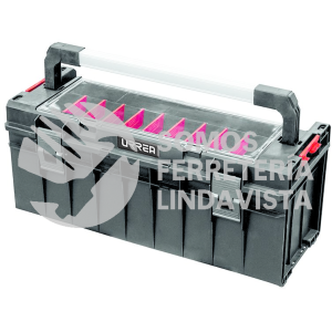 CPO25 CAJA PORTAHERRAMIENTAS PLASTICA MODULAR CON ORGANIZADOR 25" X 10" X 10" URREA