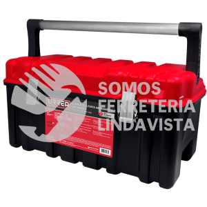 CPU26AR CAJA PORTAHERRAMIENTAS PLASTICA CON BROCHES METALICOS, CHAROLA Y TAPA ROJA 26" X 10" X 10" URREA