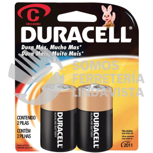 MN1400 PILA ALCALINA DURACELL "C", 2 PIEZAS SURTEK