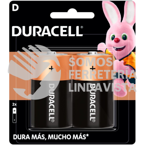MN1300 PILA ALCALINA DURACELL "D", 2 PIEZAS SURTEK