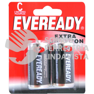 1235-2 PILA ALCALINA EVEREADY "C", 2 PIEZAS SURTEK