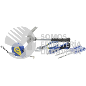 144043 JUEGO COMBINADO DE HERRAMIENTA PARA HOGAR, 6 PIEZAS FOY