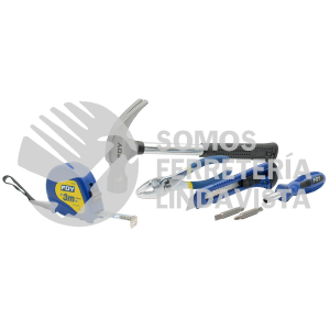 144044 JUEGO COMBINADO DE HERRAMIENTA PARA HOGAR, 5 PIEZAS FOY