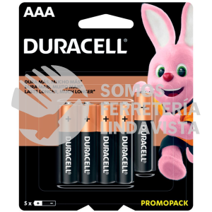 MN1500X5 PILA ALCALINA DURACELL "AA", 5 PIEZAS SURTEK
