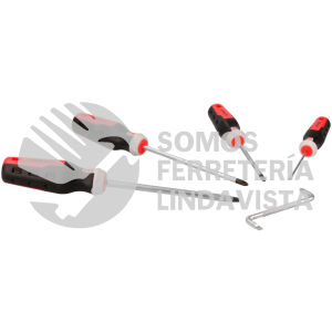 JDT5 JUEGO DE DESTORNILLADORES CON MANGO TRIMATERIAL COMBINADOS, 5 PIEZAS URREA