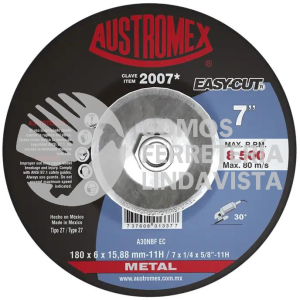 -2007 DISCOS TIPO 27 A24R4BFP 180 X 6.4 X 15.88-11 AUSTROMEX