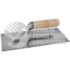 123183 LLANA LISA DE ACERO AL ALTO CARBON CON MANGO DE MADERA 11" X 5" SURTEK