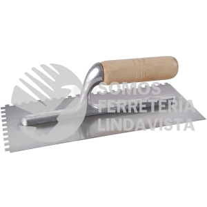123182 LLANA DENTADA CUADRADA DE ACERO AL ALTO CARBON CON MANGO DE MADERA 11" X 5" SURTEK