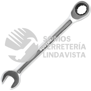 100578 LLAVE COMBINADA PULIDO ESPEJO DE MATRACA METRICA, 12 PUNTAS, 8MM SURTEK