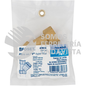 47614 FILY-3/4 FILTRO DE LATON EN "Y" DE 3/4" FOSET