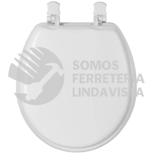 49367 AAWC-40B ASIENTO REDONDO ACOJINADO PARA WC CERRADO BLANCO FOSET
