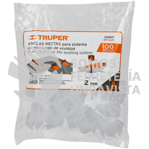100517 SN-CL20 BOLSA CON 100 ANCLAS PARA NIVELACION DE AZULEJOS TRUPER
