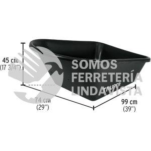 10599 CO-60P CONCHA PLASTICA PARA CARRETILLA CAT-60PL / TP-6 TRUPER