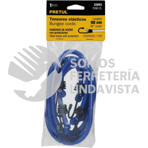 25093 TENS-2L BOLSA CON 2 TENSORES ELASTICOS AZULES DE 90 CM PRETUL