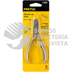 27085 TP-8322-5 ALICATE 5" DE ACERO INOXIDABLE PARA UÑAS PRETUL