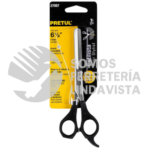 27087 TP-8520-6-1/2 TIJERA 6-1/2" ACERO INOX P/ESTILISTA P/DEGRAFILADO PRETUL