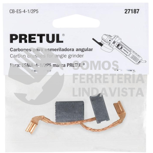 27187 CB-ES-4-1/2P5 BOLSA CON 2 CARBONES DE REPUESTO PARA ESMA-4-1/2P5 PRETUL