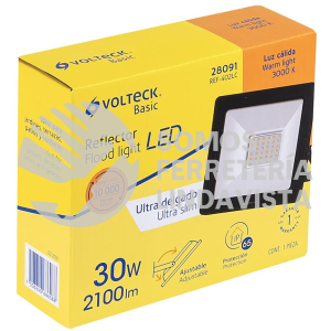 28091 REF-402LC REFLECTOR ULTRA DELGADO LED 30 W LUZ CALIDA VOLTECK BASIC