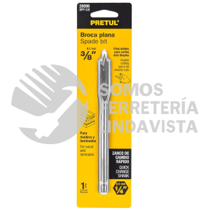 28098 BPP-3/8  BROCA PLANA DE MANITA 3/8" PRETUL