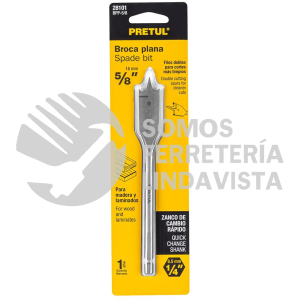 28101 BPP-5/8  BROCA PLANA DE MANITA 5/8" PRETUL