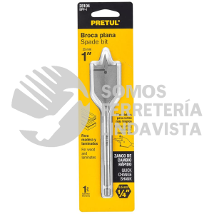 28104 BPP-1  BROCA PLANA DE MANITA 1" PRETUL