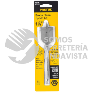 28106 BPP-1-1/4  BROCA PLANA DE MANITA 1-1/4" PRETUL