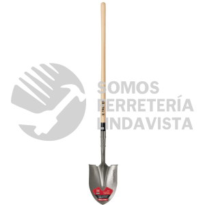 33427 PRL-R-RBA TRUPRO ROUND POINT ROLLED STEPS SHOVEL 48" WOOD HANDLE TRUPER