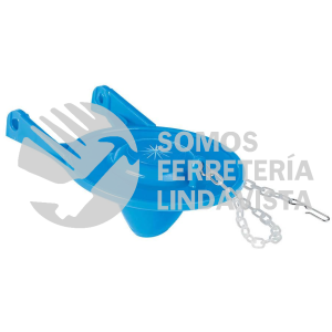40172 SA-010 SAPO DE 3" DE PVC PARA WC AZUL CON CADENA PLASTICA FOSET