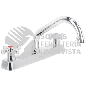 45611 F-317E MEZCLADORA 8" P/FREGADERO CUELLO CORTO MANERALES CRUCETA FOSET