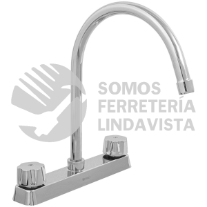 45616 F-320-C MEZCLADORA CURVA 8" P/FREGADERO MANERALES HEX CAR COMPRESION FOSET