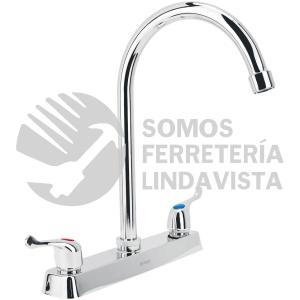 45618 F-320P MEZCLADORA 8" P/FREGADERO CUELLO CURVO MANERALES PALANCA FOSET