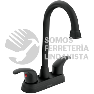 45623 AQM-62M MEZCLADORA NEGRO MATE 4" P/LAVABO TIPO BAR PALANCA AQUA FOSET