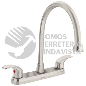 45624 AQF-82N MEZCLADORA SATIN 8" PARA LAVABO CUELLO LARGO PALANCAFOSET