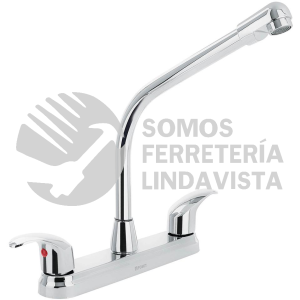 45627 AQF-90 MEZCLADORA INOX 8" P/FREGADERO CUELLO COBRA PALANCA AQUA FOSET