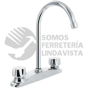 45628 AQF-93 MEZCLADORA INOX 8" PARA FREGADERO MANERALES STANDARD AQUA FOSET