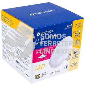 45630 LEDCI-75C LAMPARA DE LED TIPO OVNI 12 W LUZ CALIDA EN CAJA VOLTECK