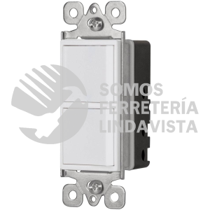 46337 APDO-CLP INTERRUPTOR DUPLEX 1 SENCILLO Y 1 DE 3 VIAS LINEA CLASSIC VOLTECK