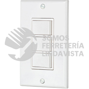 46339 PA-APTR-CLP PLACA ARMADA CON 3 INTERRUPTORES SENCILLOS LINEA CLASSIC VOLTECK