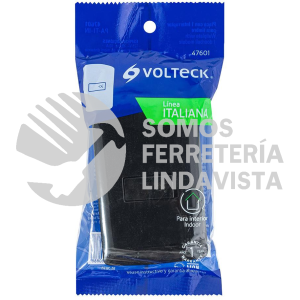 47601 PA-TI-IN PLACA ARMADA CON TIMBRE NEGRO LINEA ITALIANA VOLTECK
