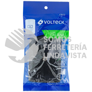 47602 PA-TV-IN PLACA ARMADA CON CONEXION PARA TV NEGRO LINEA ITALIANA VOLTECK