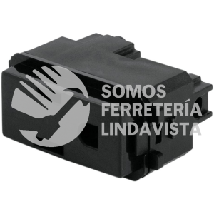 47605 COA-IN CONTACTO SENCILLO 2 POLOS + TIERRA LINEA ITALIANA NEGRO VOLTECK