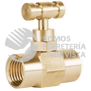 47620 VGA-559 VALVULA DE AGUJA DE LATON PARA GAS NPT 1/4" X 1/4" FOSET