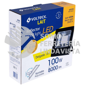 48335 REF-304LC REFLECTOR DELGADO DE LED 100 W LUZ CALIDA VOLTECK