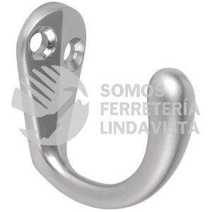 48352 PEPU-03 GANCHO SENCILLO TIPO PERCHERO CROMO MATE HERMEX