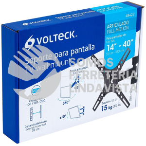 48428 TVSM-40 SOPORTE PARA PANTALLAS 14" A 40" MOV. ANGULAR Y ARTICULADO VOLTECK