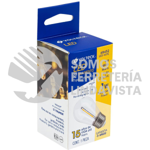 48452 LED-141FC LAMPARA LED S14 CON FILAMENTO 1 W LUZ CALIDA CAJA VOLTECK